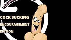 In this gay video, he encourages cock sucking passionately.