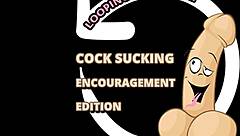 In this gay video, he encourages cock sucking passionately.