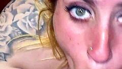 Rubia se la traga toda y se viene a chorros