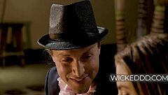 pretty girl takes throbbing dick in tight pussy