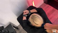 Hot girl gets gagged and has passionate sex with deep dick sucking