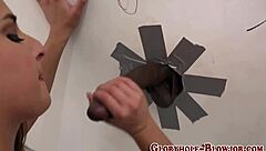 Teen Takes Black Cock Cum at Gloryhole Session?