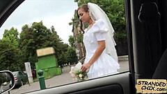 Bride Amirah Adara fucks random guy outdoors after wedding cancellation