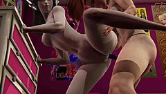 Brigitte Fingers Dva Then Strapon Fucks Her