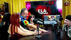 Gih SpanIc Coloca A Ruiva Cavala De Quatro Na Mesa Do Podcast S� Para Mostrar O Seu Cuzinho Rosa - P�Pum No Barraco - Ela Manda