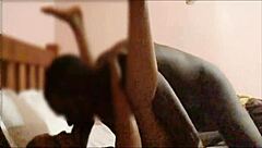 Fat Ebony Step Mom Rides Son's Big Black Cock Bareback