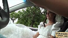 Bride Amirah Adara fucks random guy outdoors after wedding cancellation