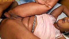 African Milf With Saggy Tits Gets Fucked By Big Dick In Bedroom