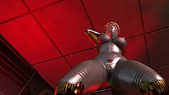 Bold twins sex scene in atomic heart 3d animation