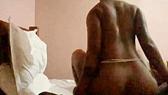 Fat Ebony Step Mom Rides Son's Big Black Cock Bareback