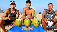 We Fuck Our Friend In Gay Threesome