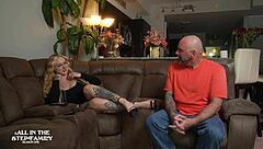 Skylar Vox and her big dick lover in action