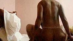 Fat Ebony Step Mom Rides Son's Big Black Cock Bareback