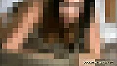 wife gets fucked senseless by real man in femdom bdsm scene.