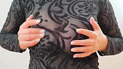 Revealing Sweatshirt Shows Big Breasts and Nipples on DepravedMinx