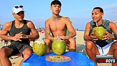 We Fuck Our Friend In Gay Threesome