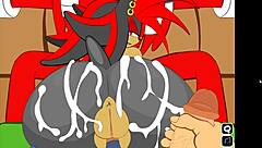 Shadow 吞下大雞巴進她毛茸茸的陰道 😏