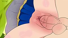 Slutty Aqua Seduces Kazuma in Short Skirt Hentai!