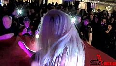 Blonde And Redhead Groping Pussies Outdoors