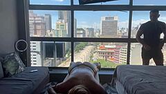 Relaxing and cumming on masseuse's cock with Jhonny Gab, Sheer, and Red