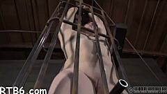 Sexy slave teases with intense blowjob in POV