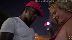 Fat Italian MILF licks and sucks Cameron Skye's natural tits on Rome streets