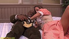 young oktoberfest teen gets her ass fucked by a big black cock at the festival