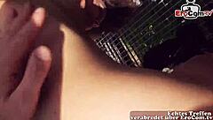 Deutsche teen meets for outdoor pov sex