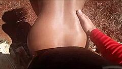 teen 18+ masturbates in interracial group with big ass indian