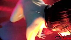 Blonde And Redhead Groping Pussies Outdoors