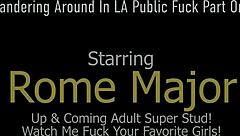 Fat Italian MILF licks and sucks Cameron Skye's natural tits on Rome streets