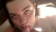 Cute Girl Swallows Large Penis Whole