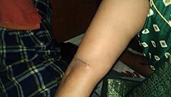 fucking indian mature aunty in bus, outdoor real scene