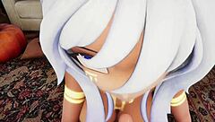 Hentai Vtuber Elfie Love Blows You in 3D VRChat POV