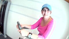 Lindsey love shows her fitness routine