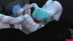 bulma madrastra esposa sucks hijastro gets fucked next to husband in anal