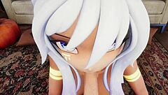 Hentai Vtuber Elfie Love Blows You in 3D VRChat POV