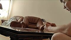 stepmom and doll seduce stepson for wild fucking