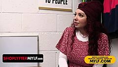 Thorough Cavity Search Reveals Stolen Food, Justice Enacted By Shoplyfter MILF