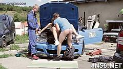 Elegant Beauty Is Delighting Hunk With Wet Irrumation Job