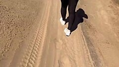 Fucking Girlfriend's Friend With Big Ass In The Street