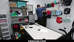 Teen feels dominated and punished in garage by pervcop