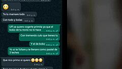 whatsapp chat with cousin turns hot ends in my room