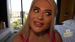 Blonde Curvy British Babe Fucked Hard And Covered In Cum!