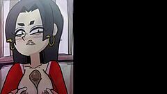 boa hancock gives titfuck to cock in loop