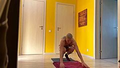 sexy twink did a naked workout and his cocky stepfather noticed it - 421