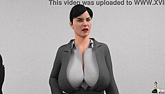 curvy wife cucks husband for promotion