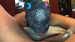 ebony shae devours jay's big black cock with deepthroat, blowjob, and ball licking in part one