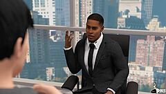 curvy wife cucks husband for promotion