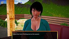 in my new family game, teen redhead milf with big tits and ass plays erotically